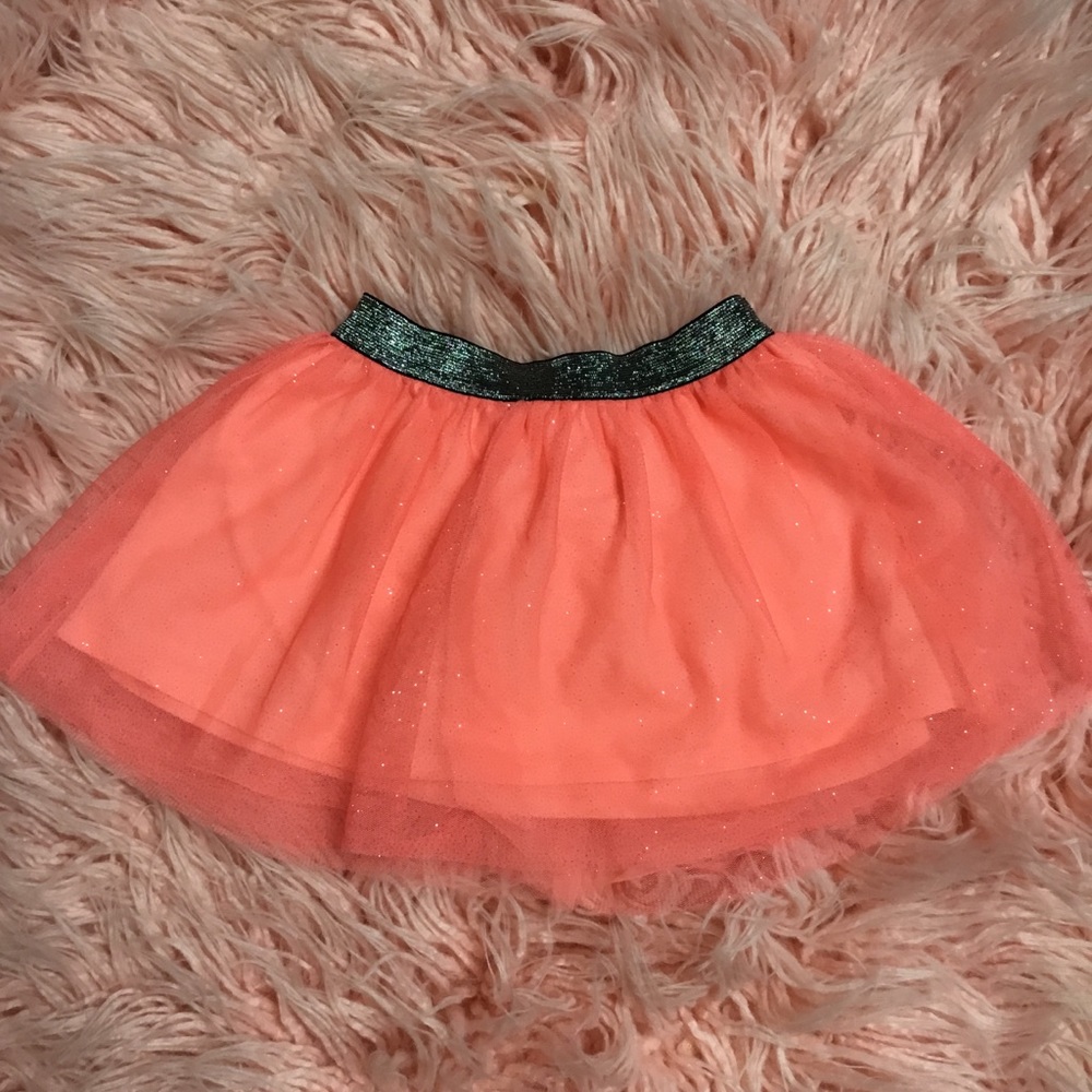 Coral Sparkly Skirt Size 2T